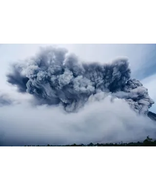 Wybuch wulkanu - fototapeta