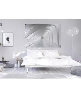 Biały korytarz - fototapeta