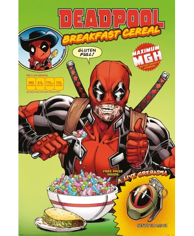 Deadpool Cereal - plakat