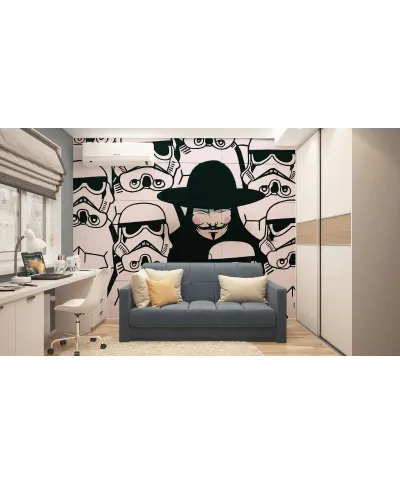 Szturmowiec i Vendetta - fototapeta