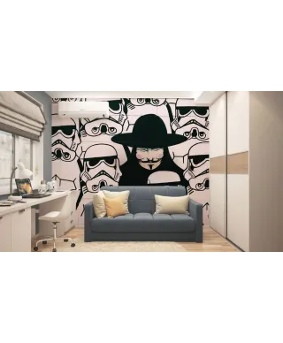 Szturmowiec i Vendetta - fototapeta