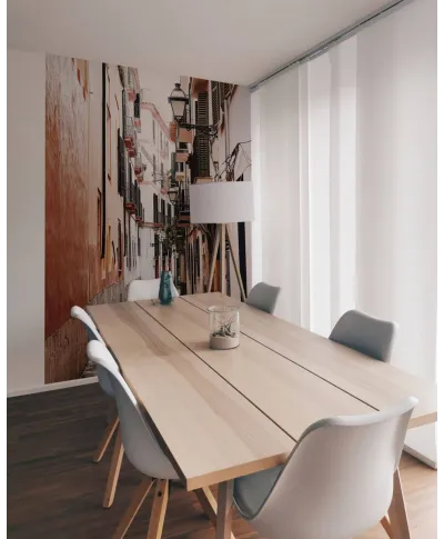 Wąska uliczka - fototapeta