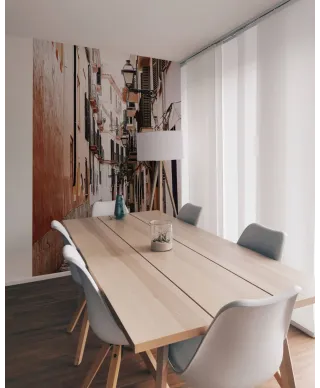 Wąska uliczka - fototapeta