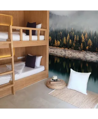 Mglista jesień - fototapeta