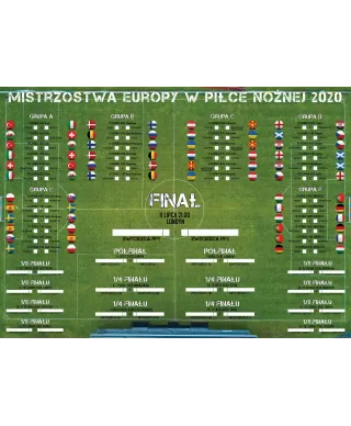 Euro 2020 Terminarz Rozgrywek - plakat
