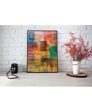 Kolorowa Ściana - plakat