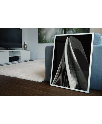 Wieżowiec w Czerni i Bieli - plakat