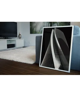 Wieżowiec w Czerni i Bieli - plakat