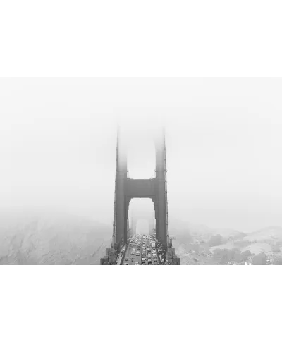 Zamglony Most Golden Gate - plakat