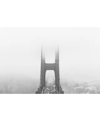 Zamglony Most Golden Gate - plakat