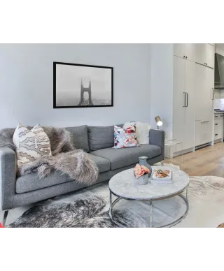 Zamglony Most Golden Gate - plakat