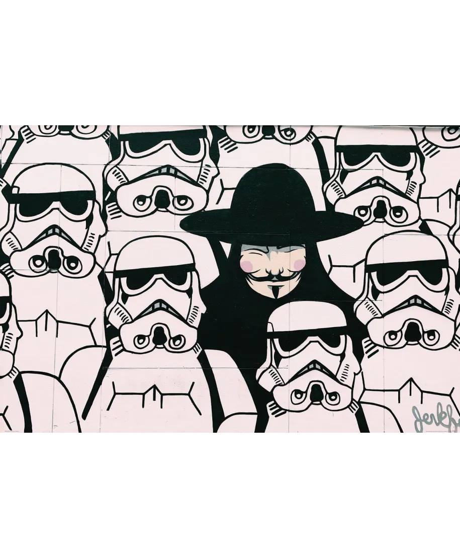 Szturmowiec i Vendetta - plakat