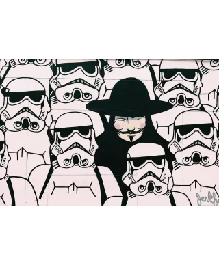 Szturmowiec i Vendetta - plakat