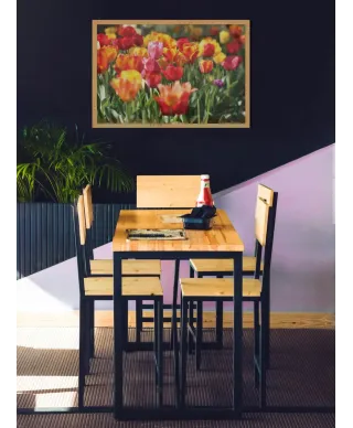 Kolorowe Tulipany - plakat