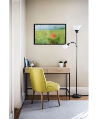 Mak na łące - plakat