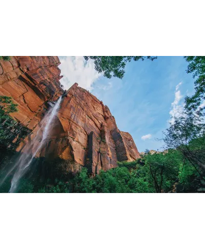 Wodospad w Parku Zion - plakat