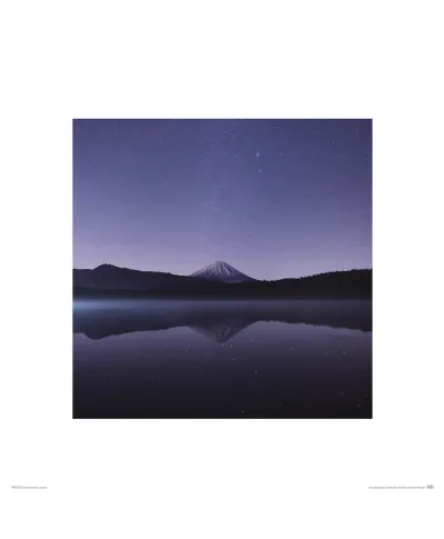 Wulkan o zmierzchu - reprodukcja