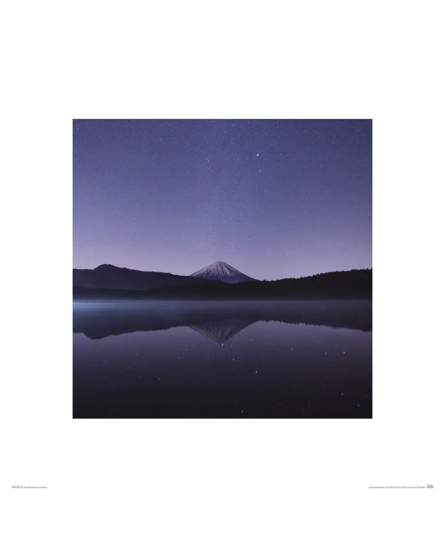 Wulkan o zmierzchu - reprodukcja