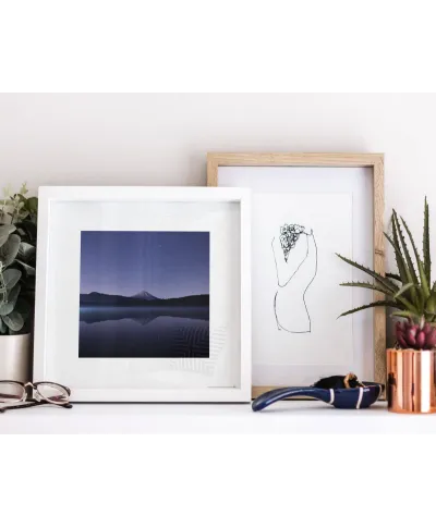 Wulkan o zmierzchu - reprodukcja