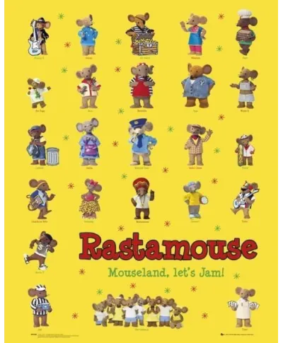 Myszka, różne postacie - plakat