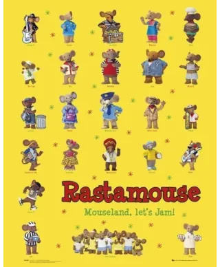 Myszka, różne postacie - plakat