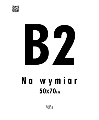 Plakat na wymiar 50x70 cm B2