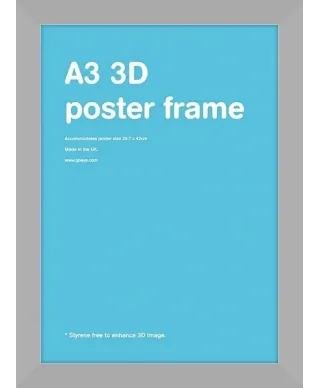 Srebrna rama drewniana A3 29,7x42 cm