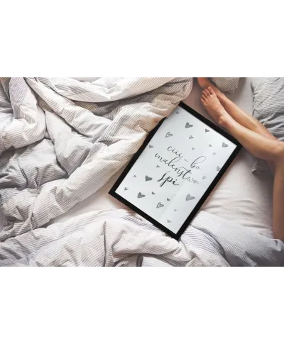 Czarna rama drewniana 60x80 cm