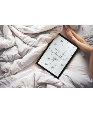 Czarna rama drewniana 60x80 cm