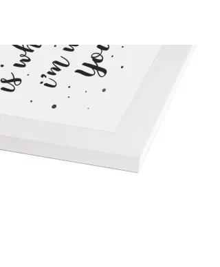 Biała rama drewniana 60x80 cm