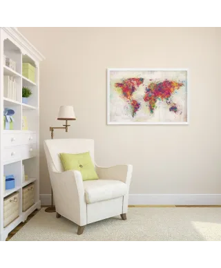 Biała rama drewniana 60x80 cm