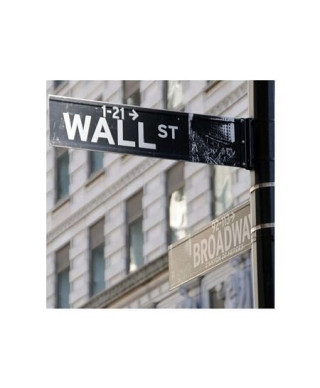 Wall street Ecke Broadway NY - reprodukcja