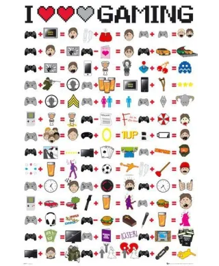 I Love Gaming - plakat