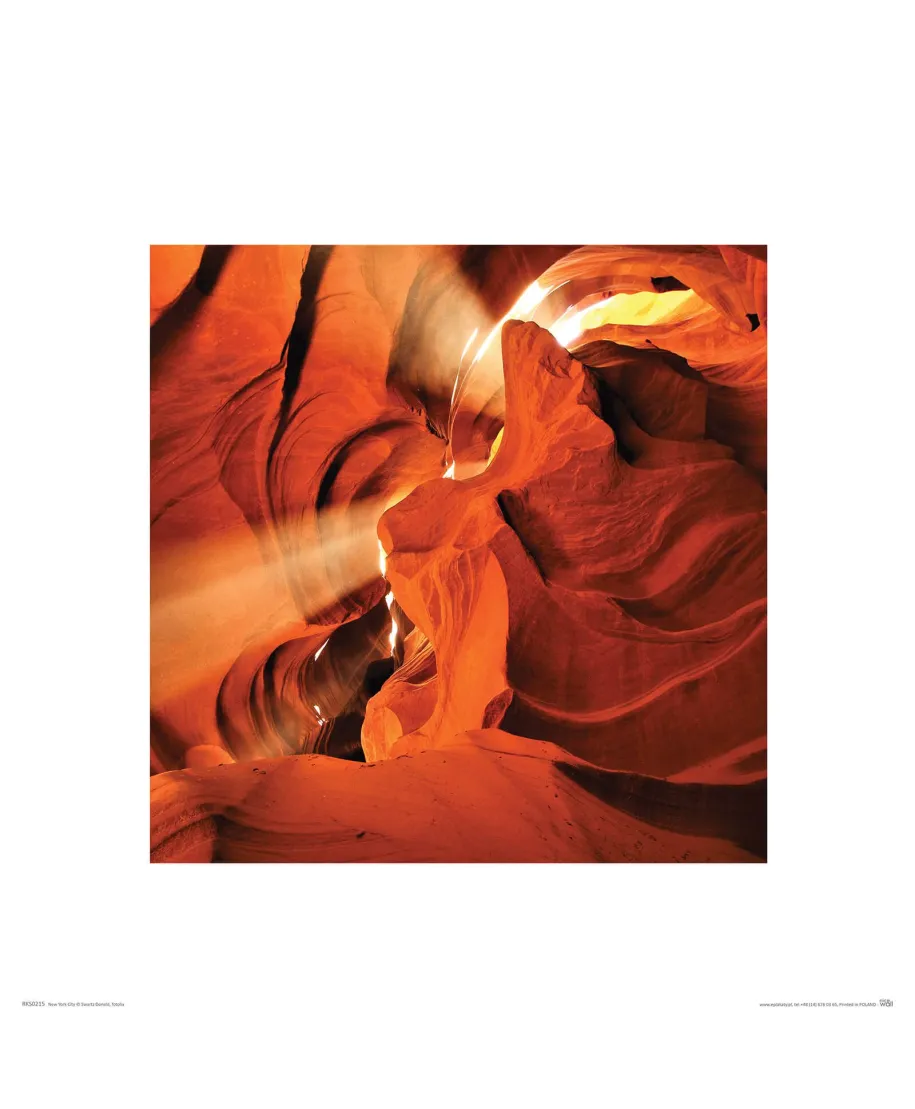 Promienie słońca w kanionie - reprodukcja