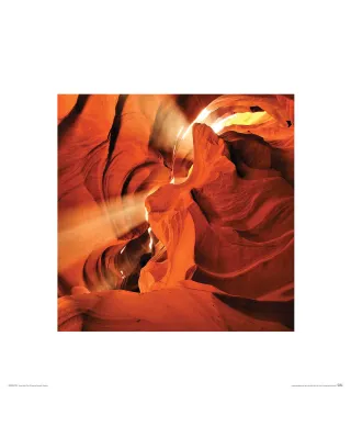 Promienie słońca w kanionie - reprodukcja