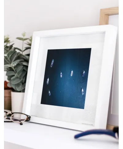 Łódki na morzu - reprodukcja