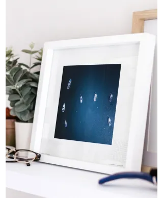 Łódki na morzu - reprodukcja