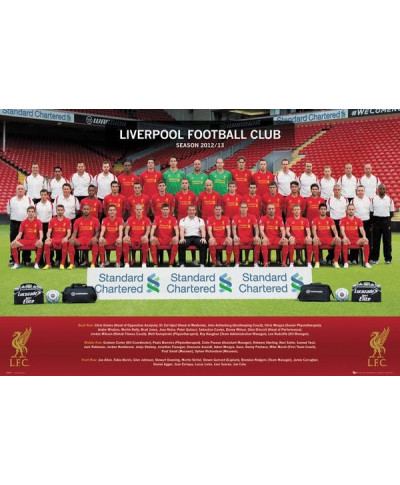 Liverpool Team Photo 12/13 - plakat