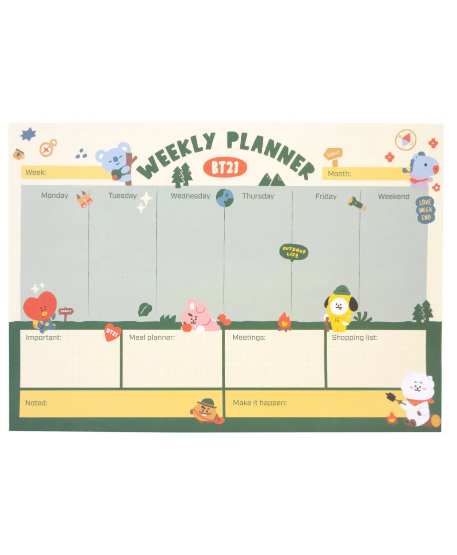 BT21 - planer tygodniowy A3