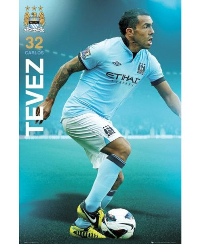 Manchester City Tevez 12/13 - plakat