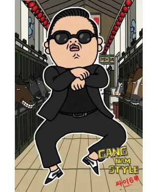 Psy Gangnam Style - plakat