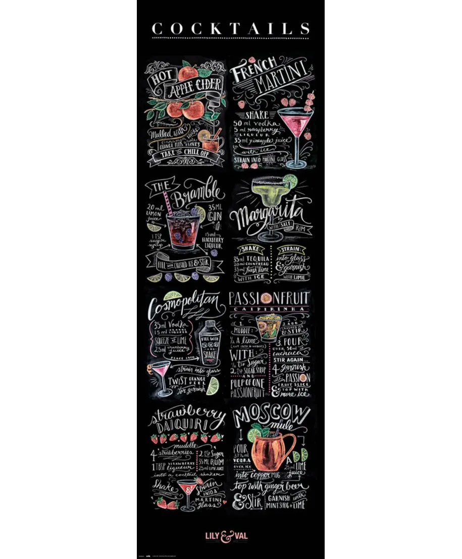 Lily and Val Cocktails - plakat