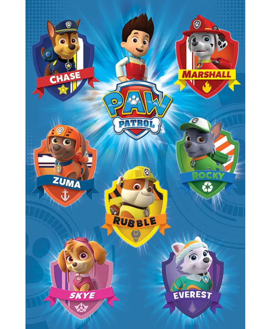 Paw Patrol Crests - plakat