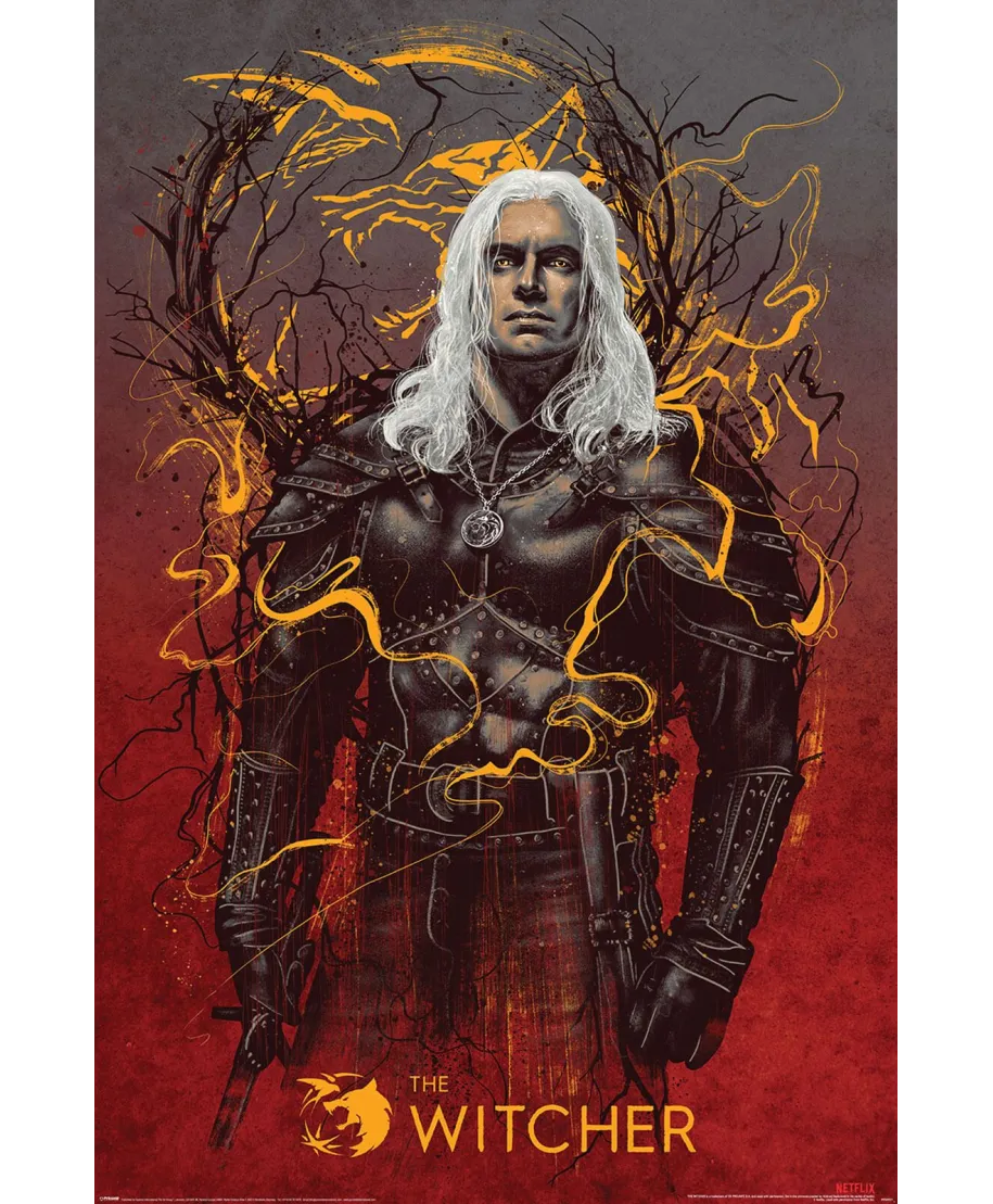 The Witcher Geralt the Wolf - plakat