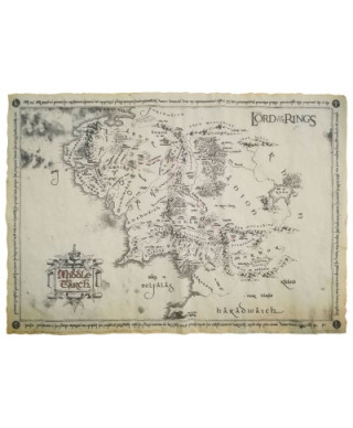 Władca Pierścieni - Mapa Śródziemia (Pergamin) - reprodukcja