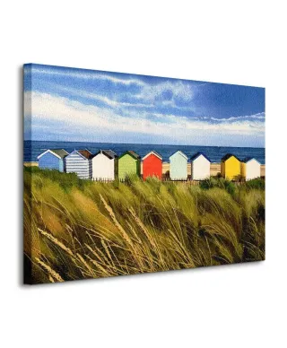 Beach Huts, Southwold - Obraz na płótnie