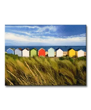 Beach Huts, Southwold - Obraz na płótnie