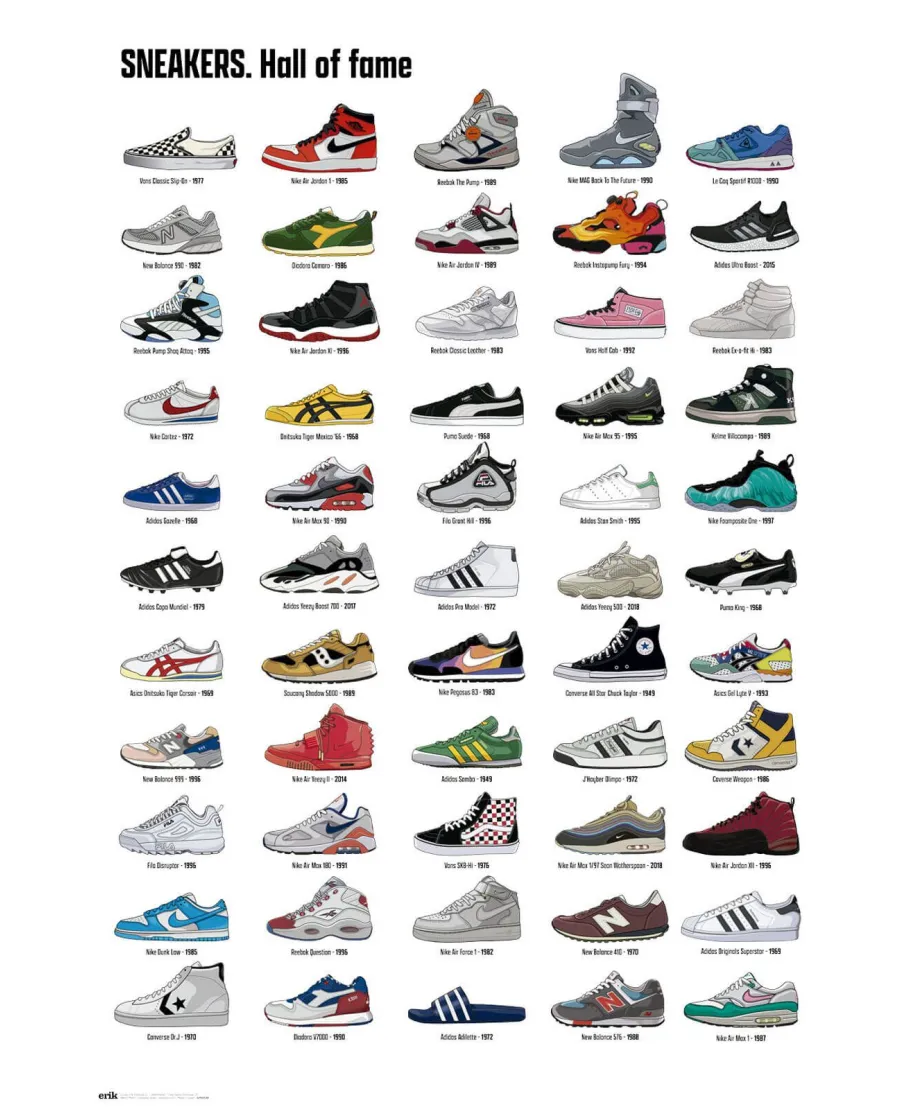 Sneakers Hall Of Fame - plakat