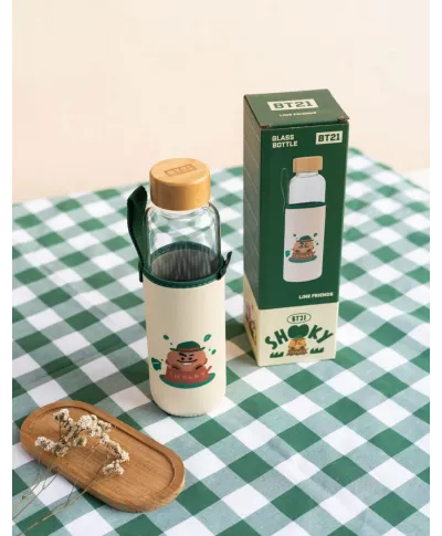 BT21 Shooky - szklana butelka