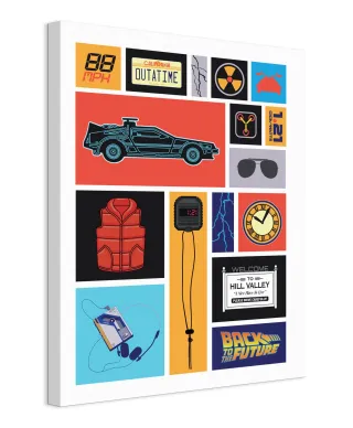 Back to the Future Collection - obraz na płótnie